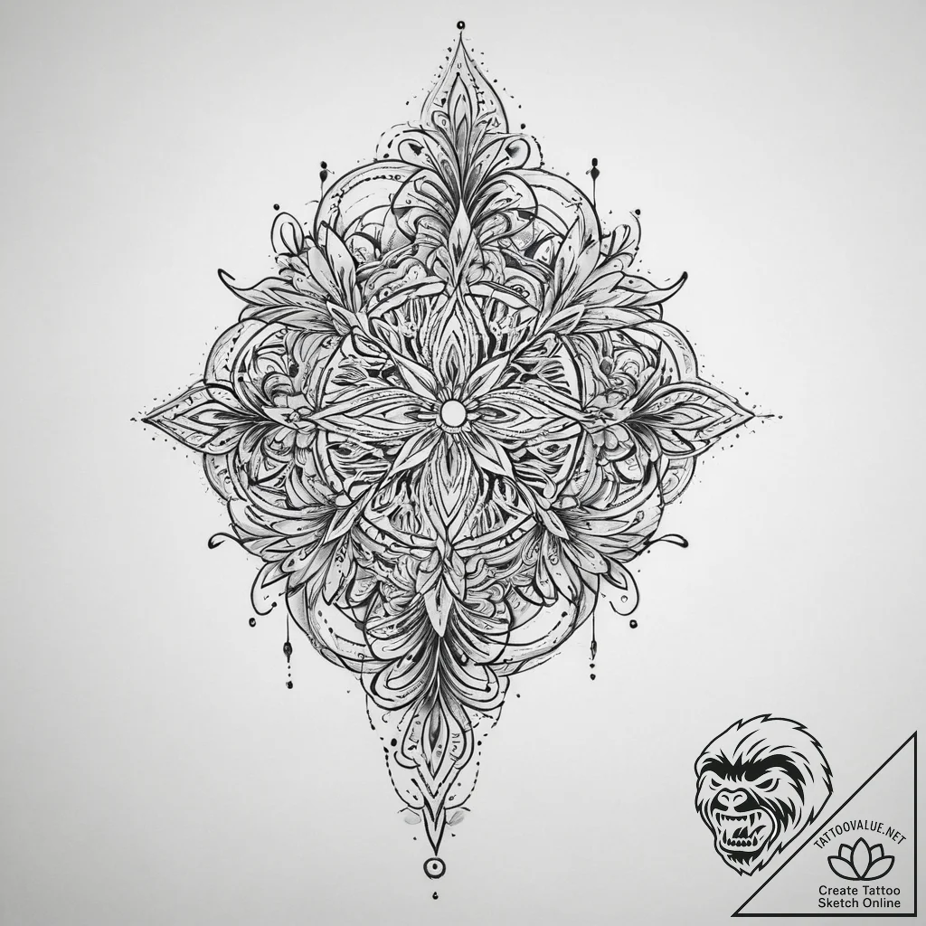 Tattoo sketch copy, tattoo line art, ornament... - tattoo sketch (№1759733735_0, 06.10.2025 06:55) — tattoovalue.net
