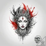 Tattoo sketch mystical narrative, tattoo line… – tattoo sketch (№1759735258_0, 06.10.2025 07:20) — tattoovalue.net