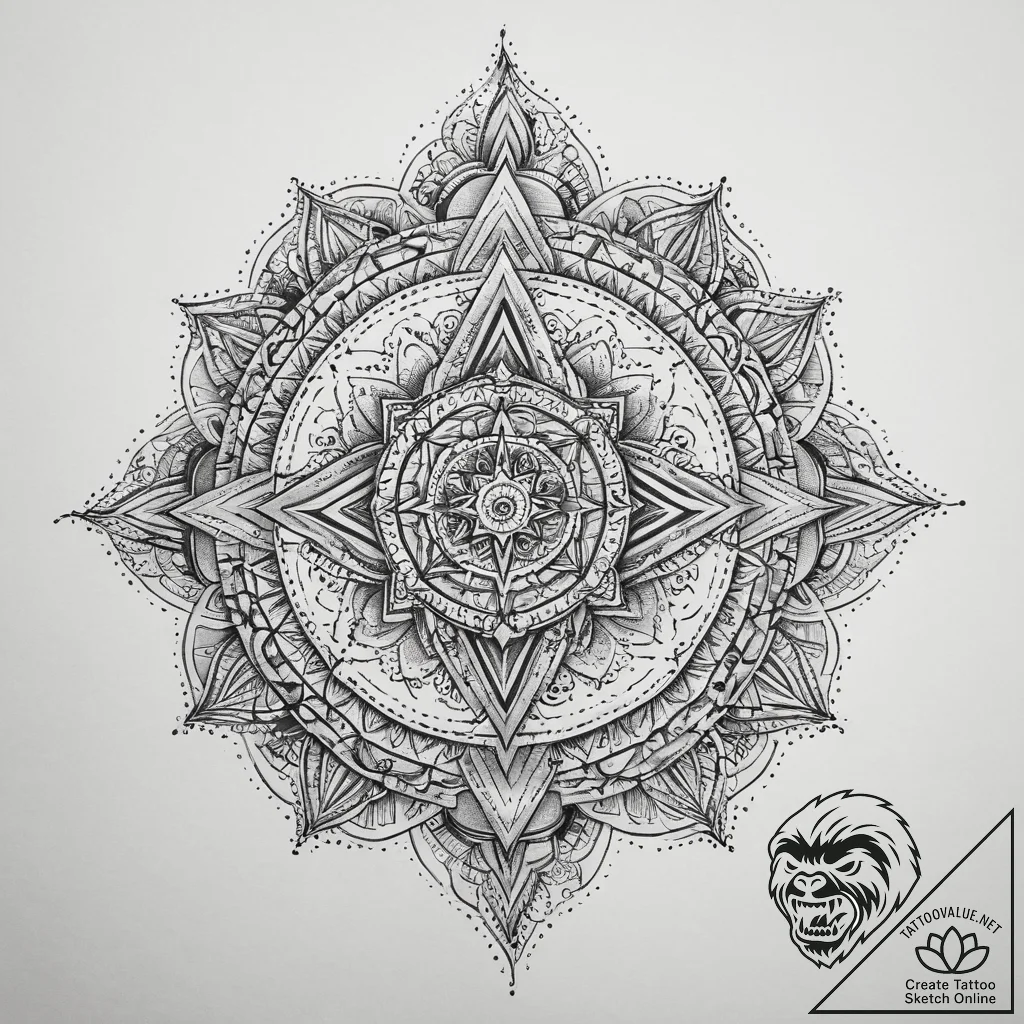 Tattoo sketch cosmic creation, tattoo flash s... - tattoo sketch (№1759736339_0, 06.10.2025 07:38) — tattoovalue.net