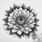 Tattoo sketch chrysanthemum, tattoo drawing o… – tattoo sketch (№1759738888_0, 06.10.2025 08:21) — tattoovalue.net