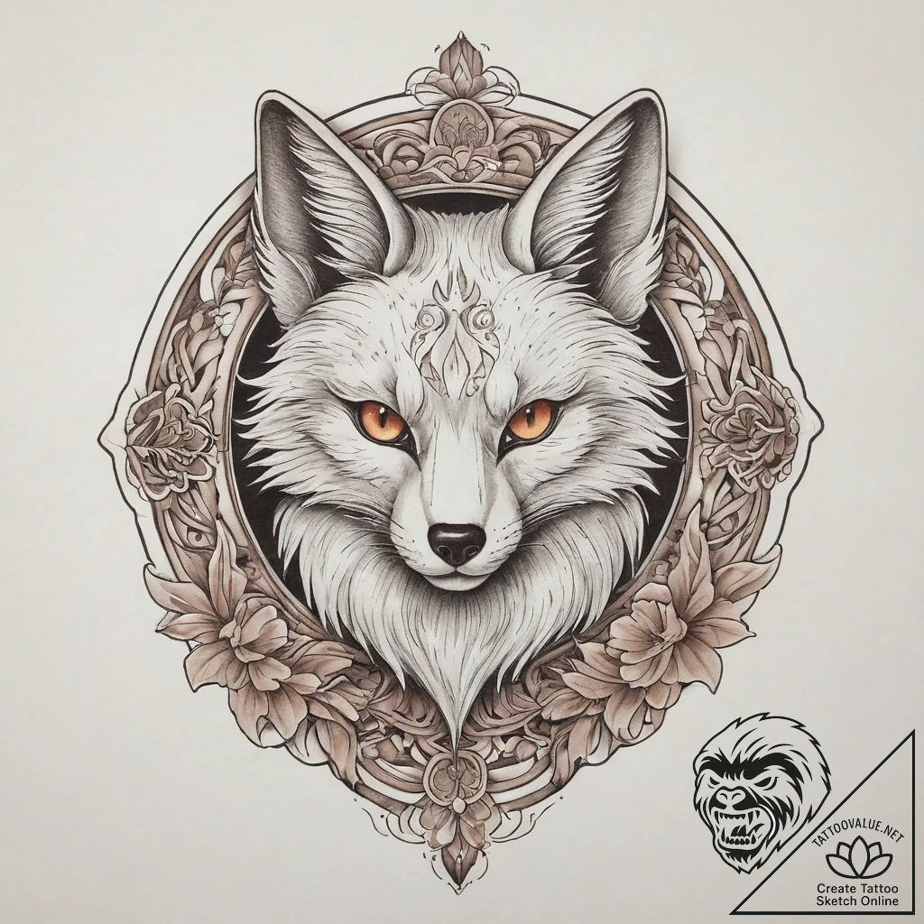 Tattoo sketch kitsune, tattoo sketch design,... - tattoo sketch (№1759742811_0, 06.10.2025 09:26) — tattoovalue.net