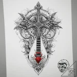 Tattoo sketch bard lute, tattoo drawing outli… – tattoo sketch (№1759743249_0, 06.10.2025 09:34) — tattoovalue.net