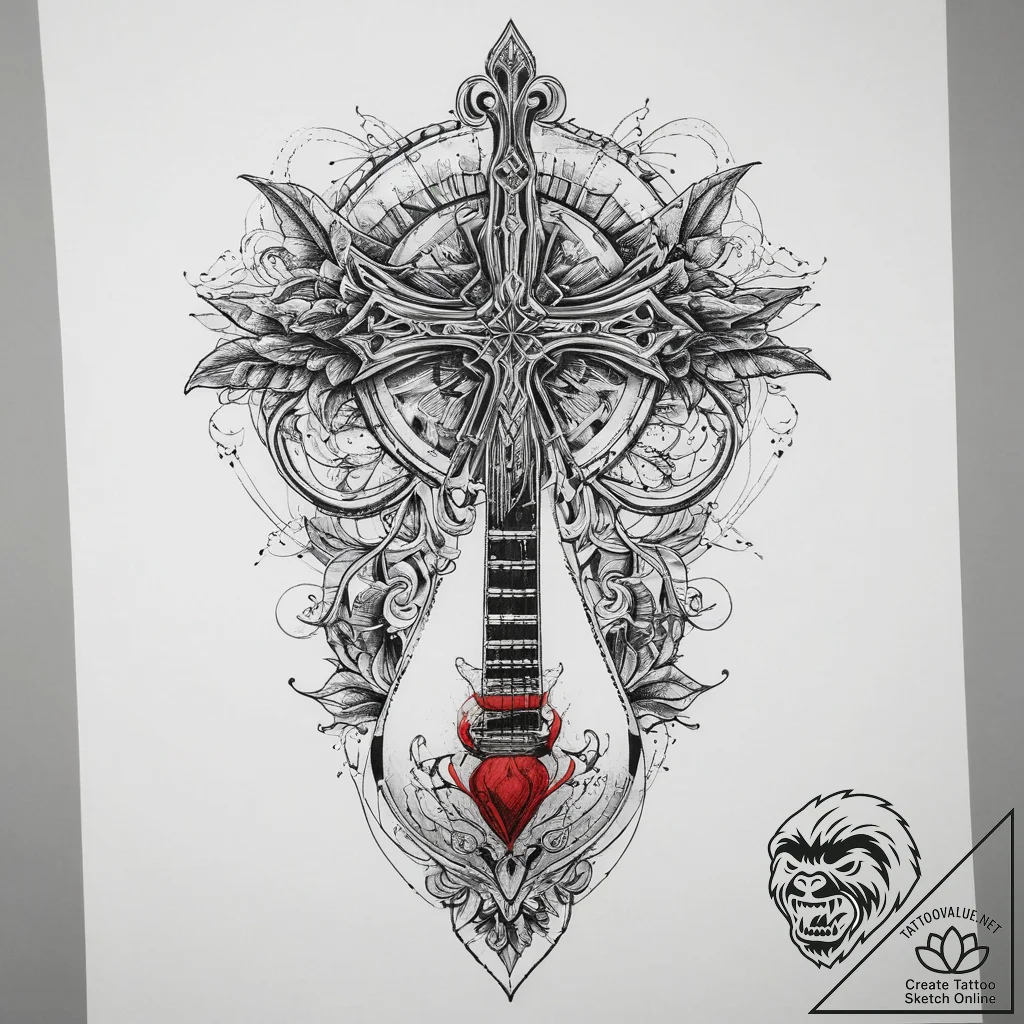 Tattoo sketch bard lute, tattoo drawing outli... - tattoo sketch (№1759743249_0, 06.10.2025 09:34) — tattoovalue.net