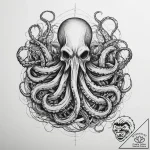 Tattoo sketch kraken, tattoo flash sheet desi… – tattoo sketch (№1759743467_0, 06.10.2025 09:37) — tattoovalue.net
