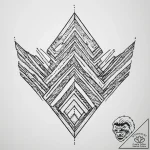 Tattoo sketch chevron – tattoo sketch (№1759743901_0, 06.10.2025 09:45) — tattoovalue.net