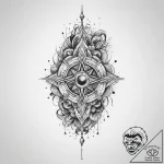 Tattoo sketch sacred space, tattoo line art,… – tattoo sketch (№1759747402_0, 06.10.2025 10:43) — tattoovalue.net