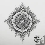 Tattoo sketch cosmic creation, tattoo flash s… – tattoo sketch (№1759747625_0, 06.10.2025 10:47) — tattoovalue.net