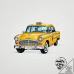 Tattoo sketch taxi driver a person driving a… – tattoo sketch (№1759748494_0, 06.10.2025 11:01) — tattoovalue.net