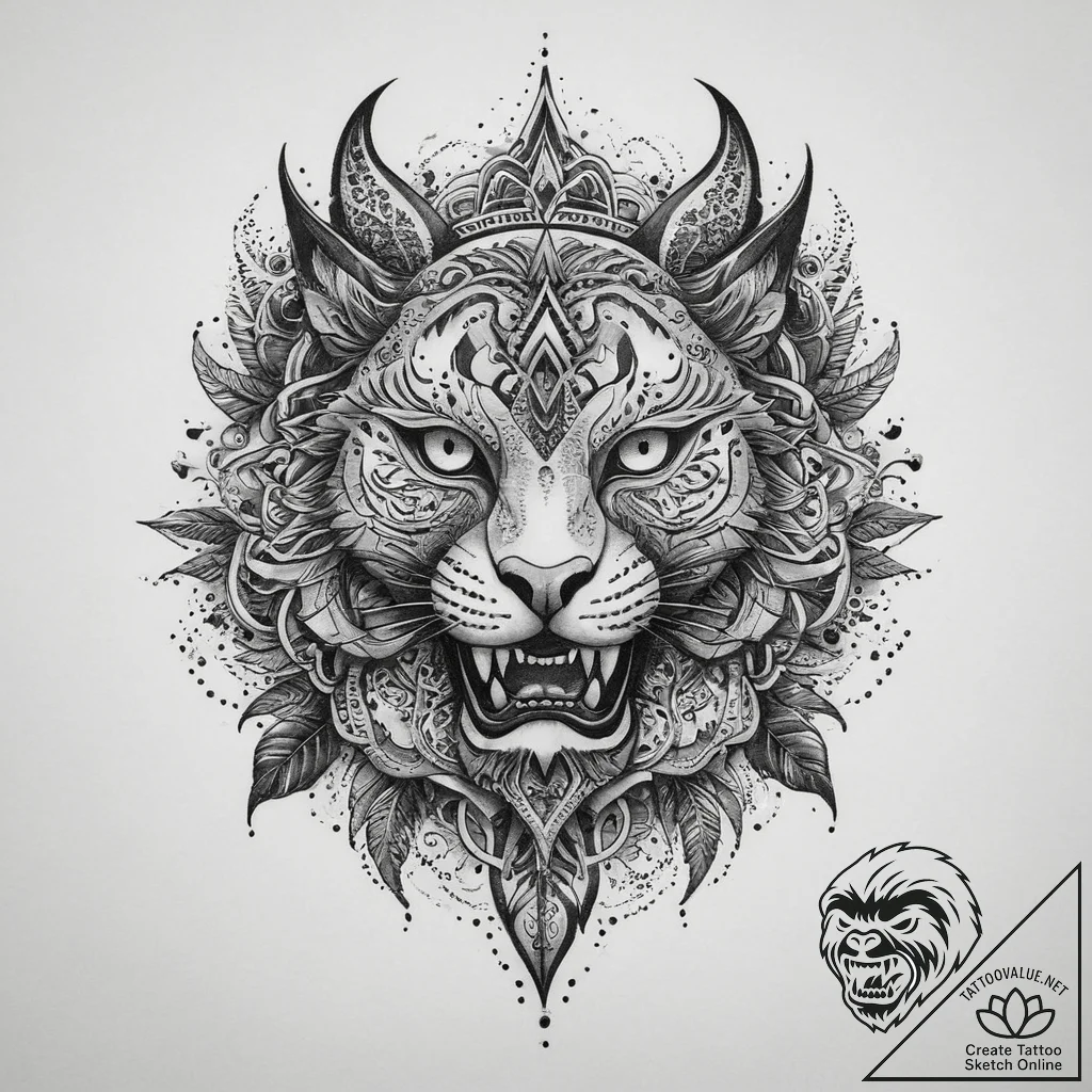 Tattoo sketch path, ink illustration for tatt... - tattoo sketch (№1759749154_0, 06.10.2025 11:12) — tattoovalue.net