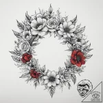 Tattoo sketch flower crown tattoo, tattoo lin… – tattoo sketch (№1759749807_0, 06.10.2025 11:23) — tattoovalue.net