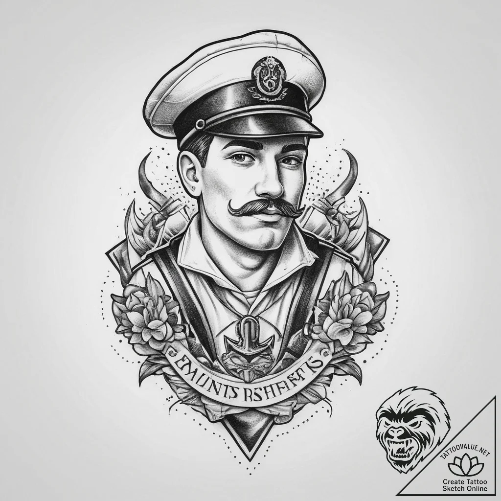 Tattoo sketch janitor cleaning supplies, conc... - tattoo sketch (№1759750024_0, 06.10.2025 11:27) — tattoovalue.net