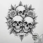Tattoo sketch gray, ink illustration for tatt… – tattoo sketch (№1759750674_0, 06.10.2025 11:37) — tattoovalue.net