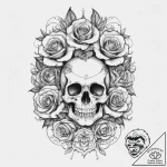 Tattoo sketch mystical narrative, ink illustr… – tattoo sketch (№1759751327_0, 06.10.2025 11:48) — tattoovalue.net