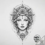 Tattoo sketch cosmic person, tattoo sketch de… – tattoo sketch (№1759751766_0, 06.10.2025 11:56) — tattoovalue.net