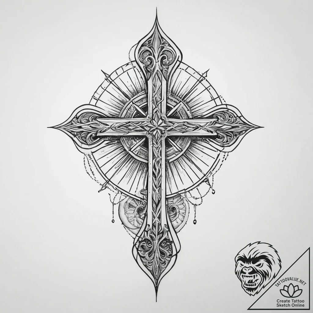 Tattoo sketch desert, ink illustration for ta... - tattoo sketch (№1759753299_0, 06.10.2025 12:21) — tattoovalue.net