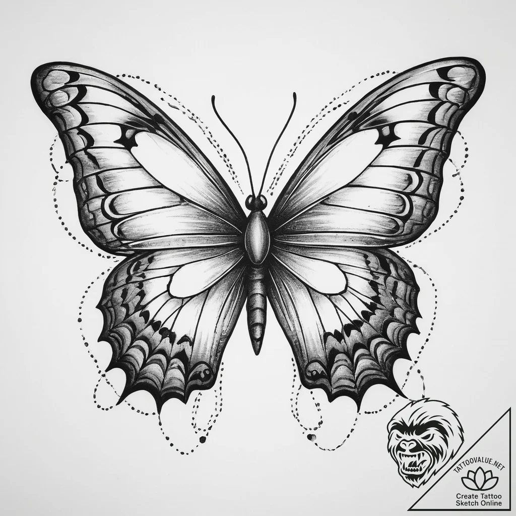 Tattoo sketch абстрактная бабочка, tattoo fla... - tattoo sketch (№1759756995_0, 06.10.2025 13:23) — tattoovalue.net
