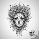 Tattoo sketch nightmare, tattoo drawing outli… – tattoo sketch (№1759757429_0, 06.10.2025 13:30) — tattoovalue.net