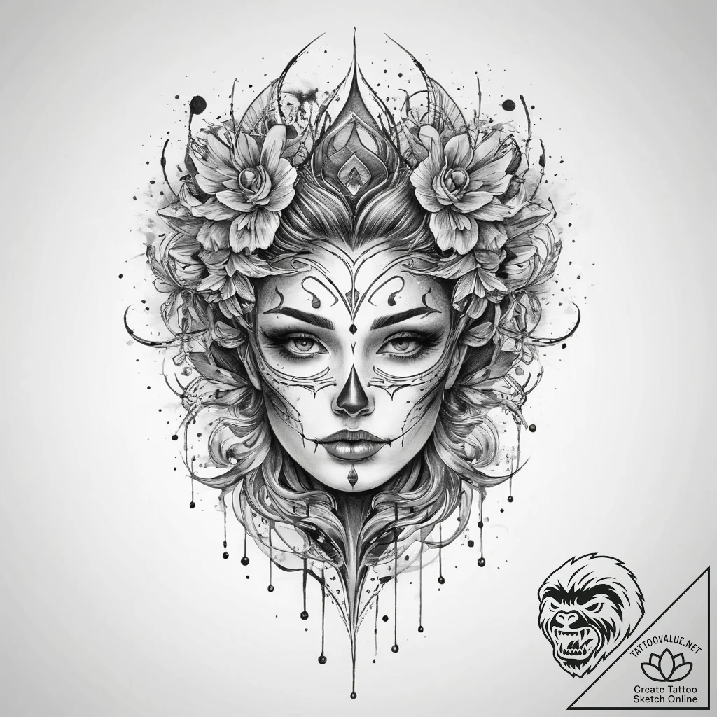 Tattoo sketch nightmare, tattoo drawing outli... - tattoo sketch (№1759757429_0, 06.10.2025 13:30) — tattoovalue.net