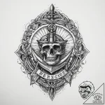 Tattoo sketch ancient artifact, tattoo flash… – tattoo sketch (№1759757864_0, 06.10.2025 13:37) — tattoovalue.net