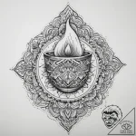 Tattoo sketch bartender flaming drink, tattoo… – tattoo sketch (№1759758298_0, 06.10.2025 13:44) — tattoovalue.net