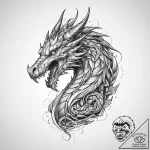 Tattoo sketch norse dragon, tattoo drawing ou… – tattoo sketch (№1759759823_0, 06.10.2025 14:10) — tattoovalue.net