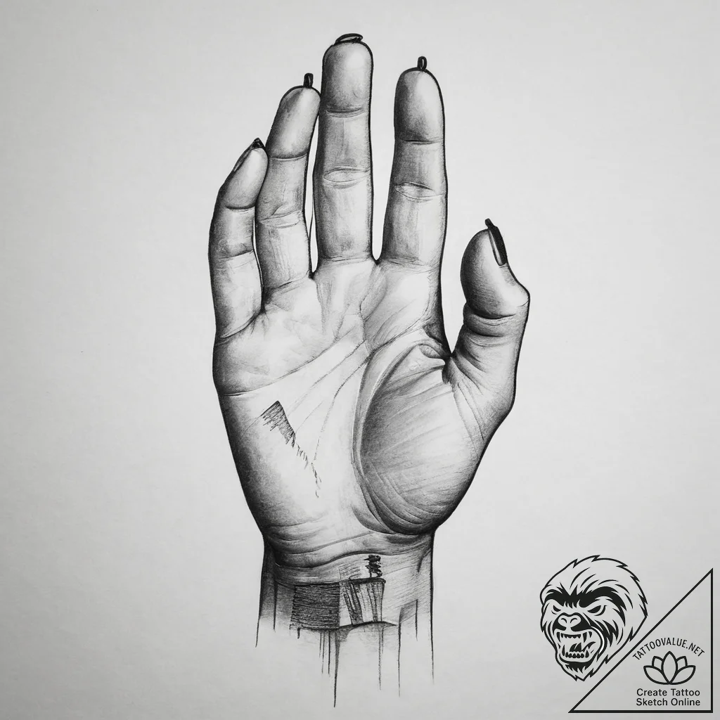 Tattoo sketch hands with a paper, tattoo sket... - tattoo sketch (№1759763956_0, 06.10.2025 15:19) — tattoovalue.net