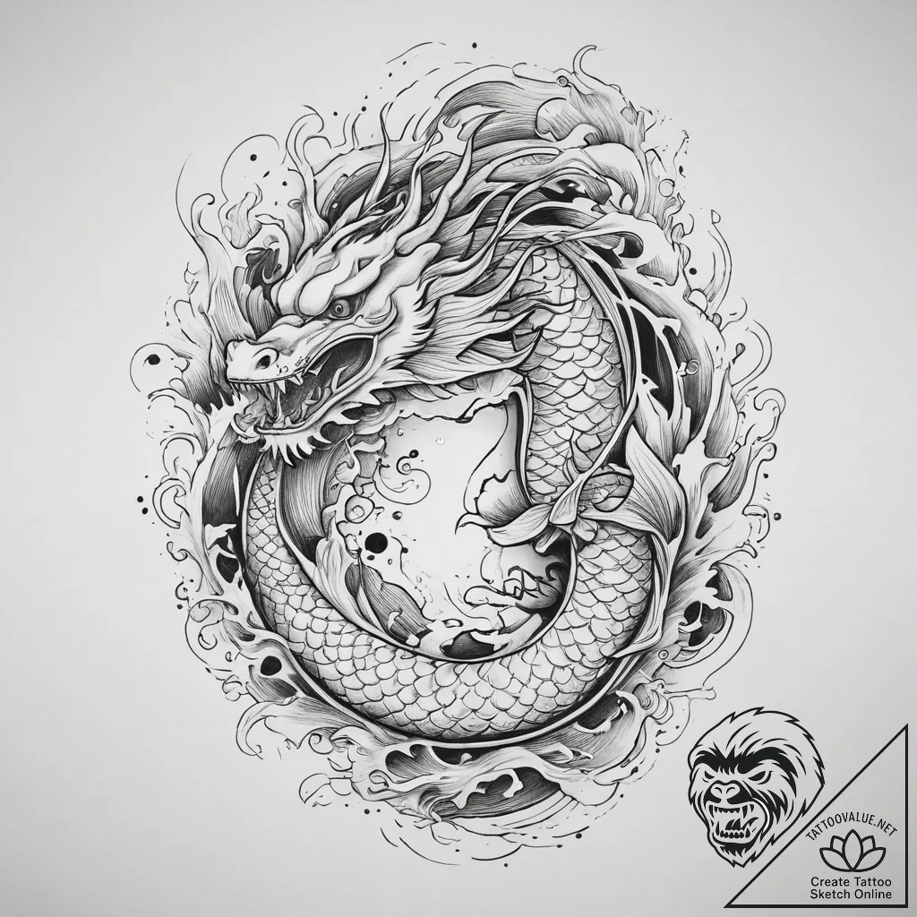 Tattoo sketch flame, artistic tattoo sketch,... - tattoo sketch (№1759764391_0, 06.10.2025 15:26) — tattoovalue.net