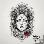 Tattoo sketch relic of saint, tattoo flash sh… – tattoo sketch (№1759764824_0, 06.10.2025 15:33) — tattoovalue.net