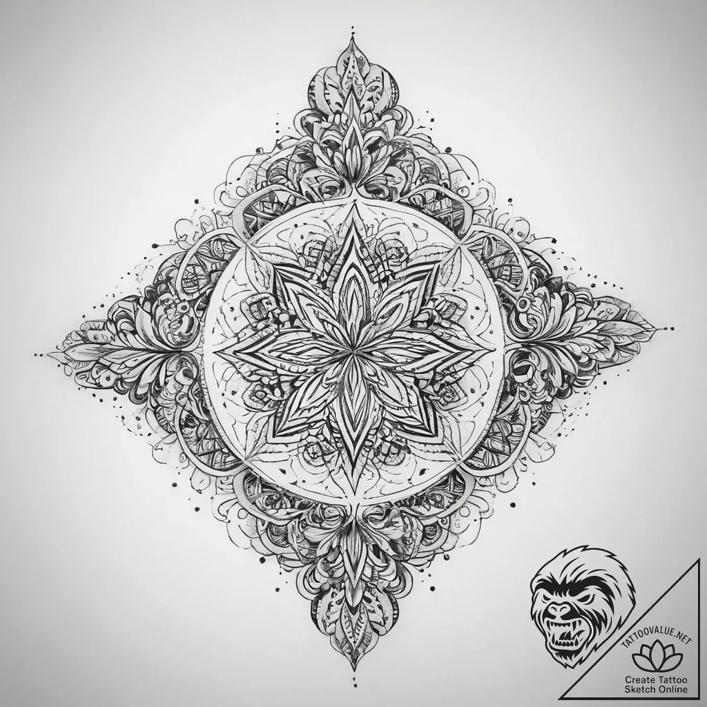 Tattoo sketch geometric sound, tattoo sketch... - tattoo sketch (№1759765040_0, 06.10.2025 15:37) — tattoovalue.net