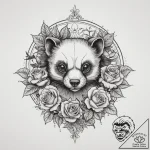 Tattoo sketch skunk, tattoo line art, chicano… – tattoo sketch (№1759765473_0, 06.10.2025 15:44) — tattoovalue.net