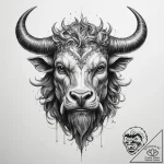 Tattoo sketch минотавр – tattoo sketch (№1759765689_0, 06.10.2025 15:48) — tattoovalue.net