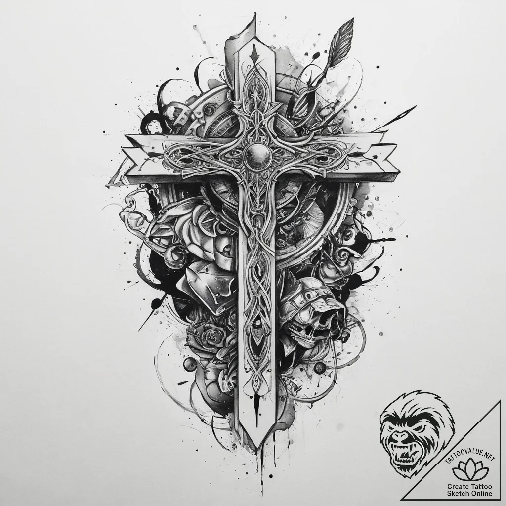 Tattoo sketch fantasy, artistic tattoo sketch... - tattoo sketch (№1759765905_0, 06.10.2025 15:51) — tattoovalue.net