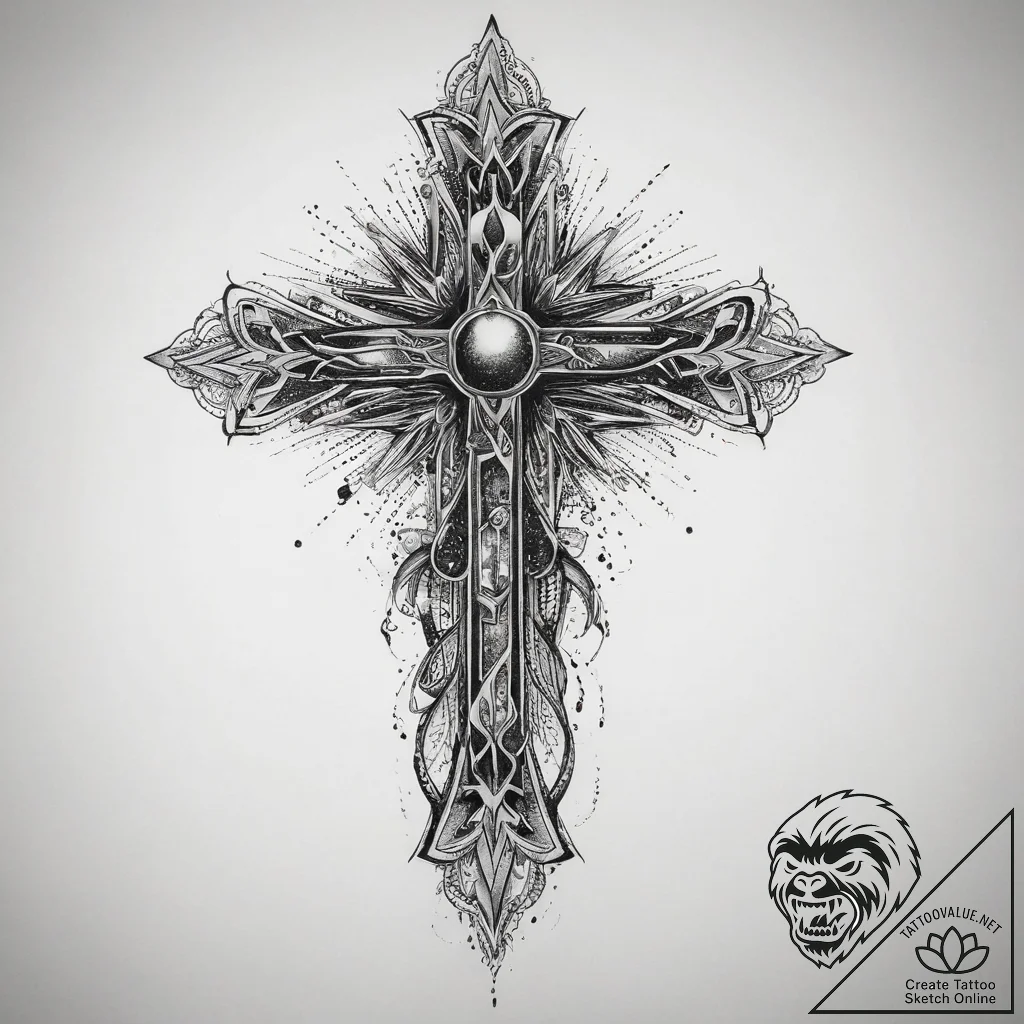 Tattoo sketch cosmic ground, tattoo drawing o... - tattoo sketch (№1759769821_0, 06.10.2025 16:57) — tattoovalue.net