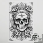 Tattoo sketch tarot card hermit, tattoo flash… – tattoo sketch (№1759771569_0, 06.10.2025 17:26) — tattoovalue.net