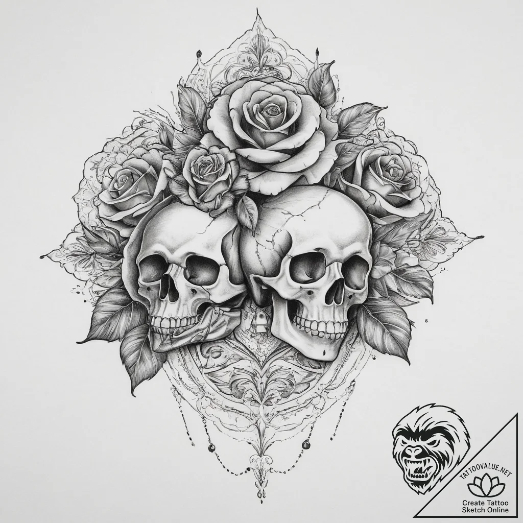 Tattoo sketch gold, tattoo sketch design, sep... - tattoo sketch (№1759772223_0, 06.10.2025 17:37) — tattoovalue.net