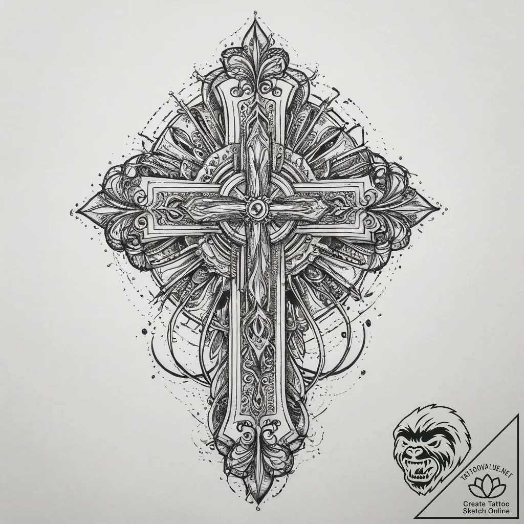 Tattoo sketch blessed frequency, tattoo flash... - tattoo sketch (№1759773957_0, 06.10.2025 18:05) — tattoovalue.net