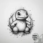 Tattoo sketch pokemon charmander, ink illustr… – tattoo sketch (№1759780932_0, 06.10.2025 20:02) — tattoovalue.net