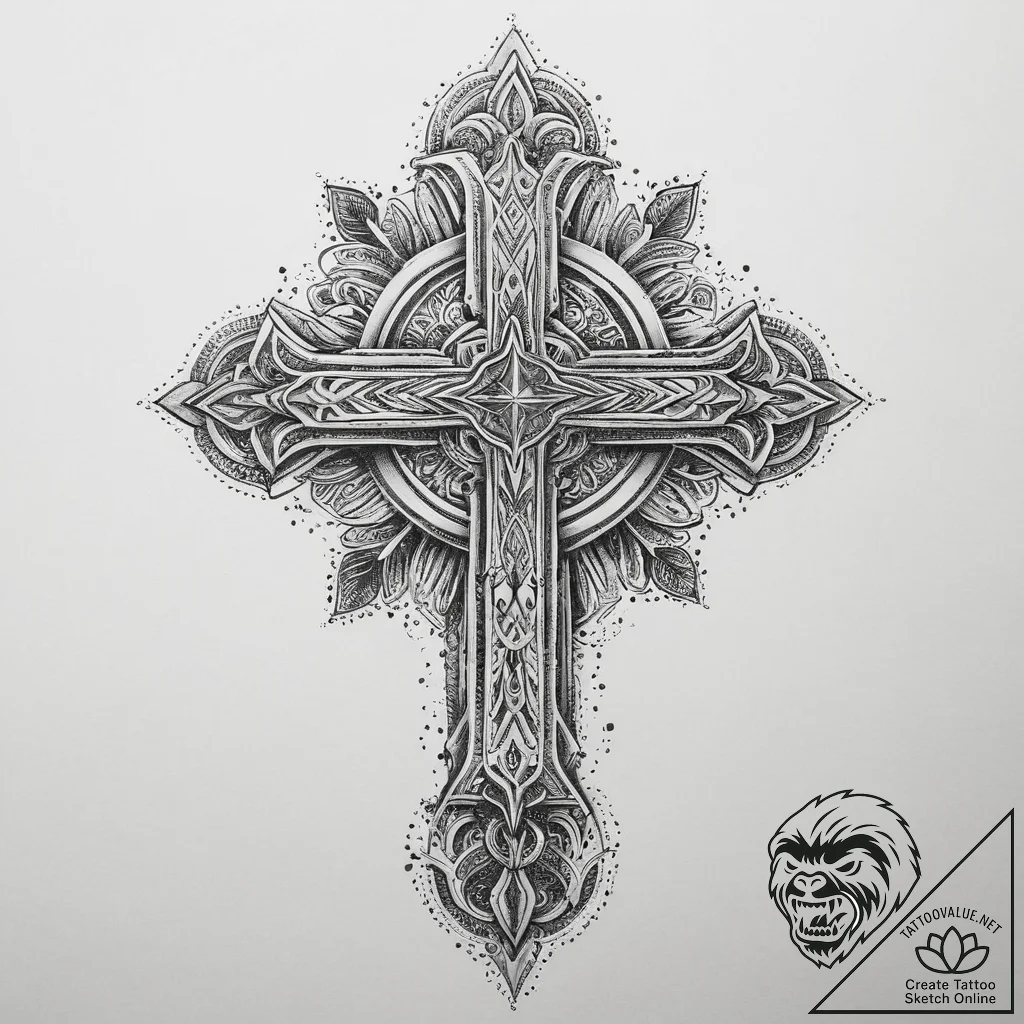 Tattoo sketch a symbolic object, concept art... - tattoo sketch (№1759783342_0, 06.10.2025 20:42) — tattoovalue.net