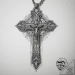 Tattoo sketch dog tags and a cross, tattoo sk… – tattoo sketch (№1759783558_0, 06.10.2025 20:45) — tattoovalue.net