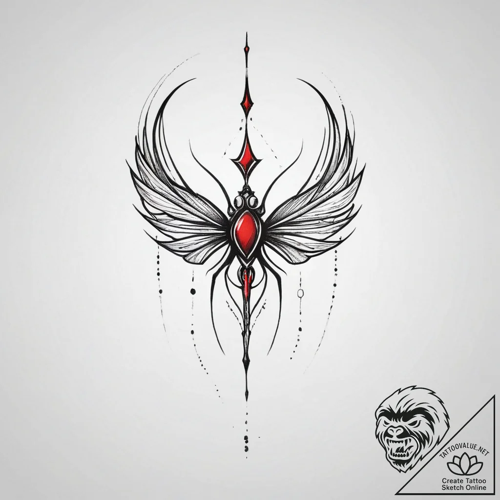 Tattoo sketch tick, concept art for tattoo, b... - tattoo sketch (№1759783775_0, 06.10.2025 20:49) — tattoovalue.net
