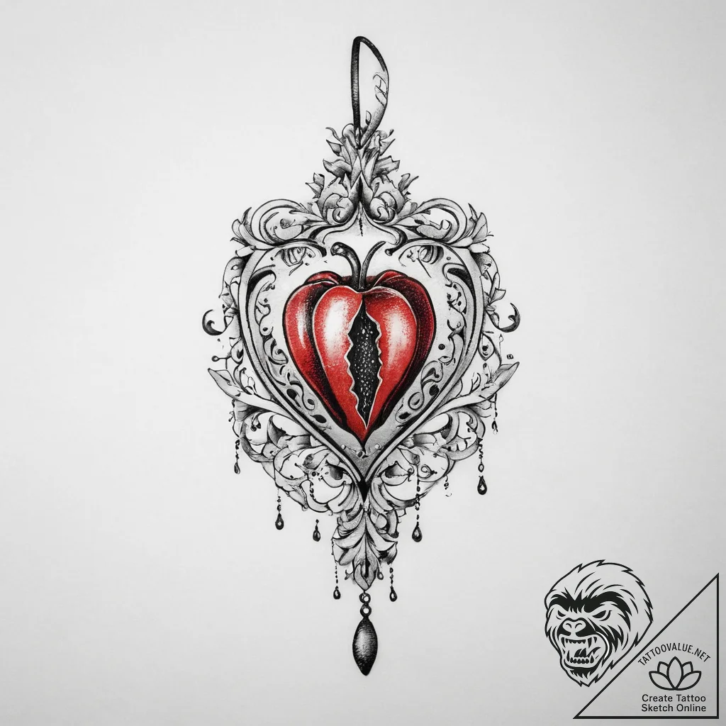 Tattoo sketch locket photo tattoo, tattoo dra... - tattoo sketch (№1759785075_0, 06.10.2025 21:11) — tattoovalue.net
