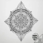 Tattoo sketch geometric узор – tattoo sketch (№1759786159_0, 06.10.2025 21:29) — tattoovalue.net