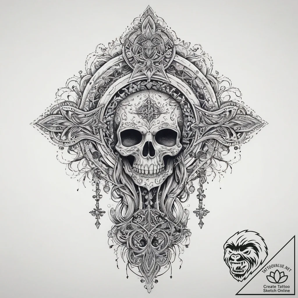 Tattoo sketch cosmic ghost, tattoo sketch des... - tattoo sketch (№1759788354_0, 06.10.2025 22:05) — tattoovalue.net