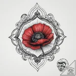 Tattoo sketch узор в виде мака, tattoo flash… – tattoo sketch (№1759789005_0, 06.10.2025 22:16) — tattoovalue.net
