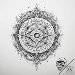Tattoo sketch cosmic creation – tattoo sketch (№1759790531_0, 06.10.2025 22:42) — tattoovalue.net