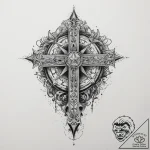 Tattoo sketch crop top with a star, concept a… – tattoo sketch (№1759791192_0, 06.10.2025 22:53) — tattoovalue.net