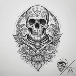 Tattoo sketch узор в виде скелета, tattoo dra… – tattoo sketch (№1759791627_0, 06.10.2025 23:00) — tattoovalue.net