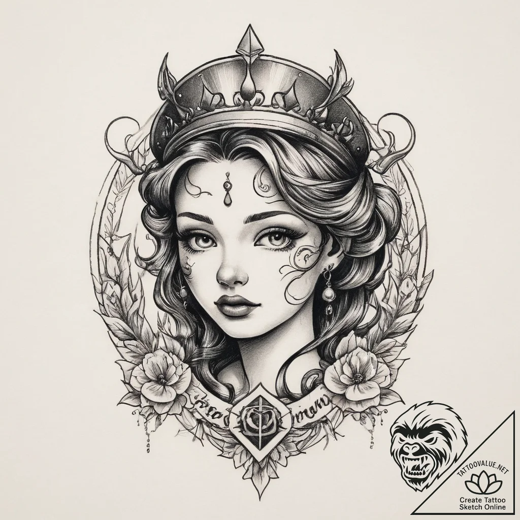 Tattoo sketch nymph tattoo, ink illustration... - tattoo sketch (№1759794444_0, 06.10.2025 23:47) — tattoovalue.net