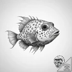 Tattoo sketch boxfish – tattoo sketch (№1759794877_0, 06.10.2025 23:54) — tattoovalue.net
