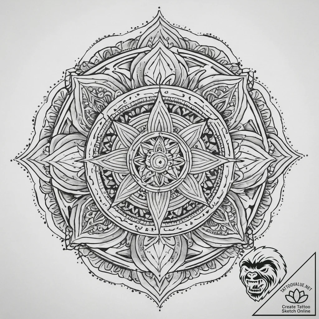Tattoo sketch falun dafa symbol, tattoo drawi... - tattoo sketch (№1759795973_0, 07.10.2025 00:12) — tattoovalue.net